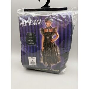 Rubie's Wednesday Addams Child Dress Sz 6 No Belt